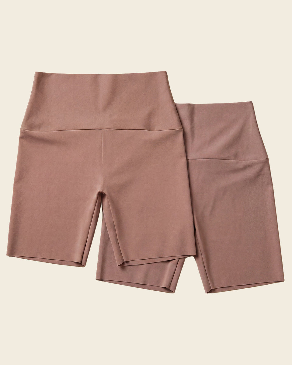 Paquete x 2 shorts de control moderado aspecto invisible con fajón antideslizante