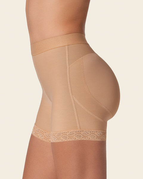 Panty faja tipo short levanta glúteos#color_880-cafe-medio