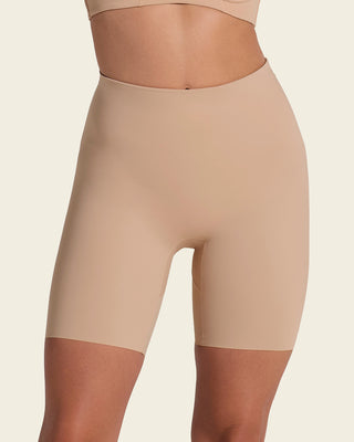 Panty short invisible de control de abdomen efecto levanta glúteos#color_801-cafe-medio