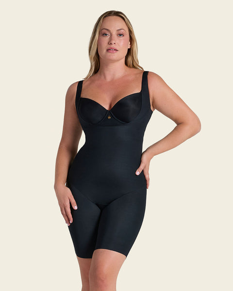 Body busto libre ultraliviano de control fuerte#700-negro