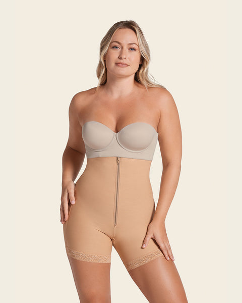 Panty faja tipo short de control fuerte levanta glúteos#color_880-beige