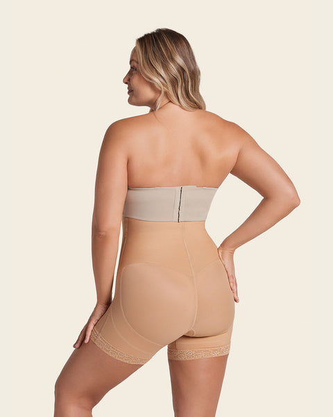 Panty faja tipo short de control fuerte levanta glúteos#color_880-beige