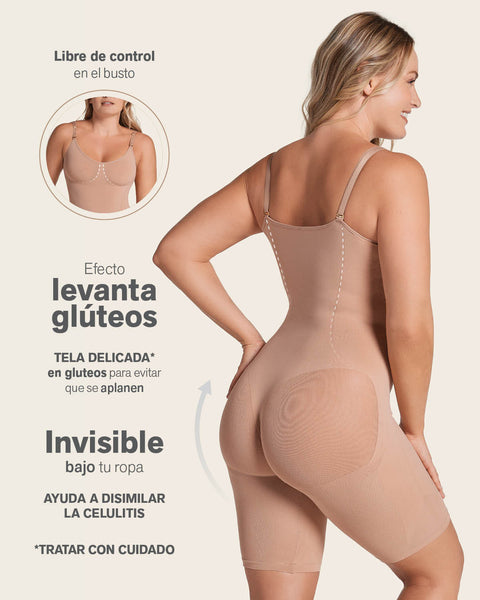 Faja body invisible de control efecto levanta glúteos#color_087-cafe-medio