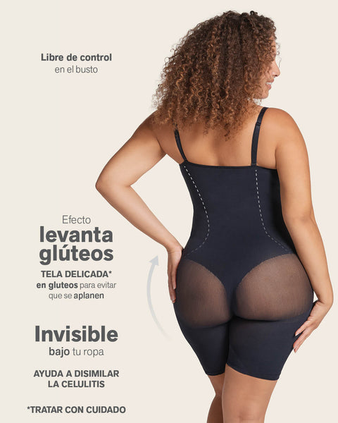 Faja body invisible de control efecto levanta glúteos#color_700-negro