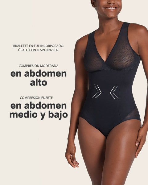 Faja tipo body con bralette incorporado con control de abdomen#all_variants