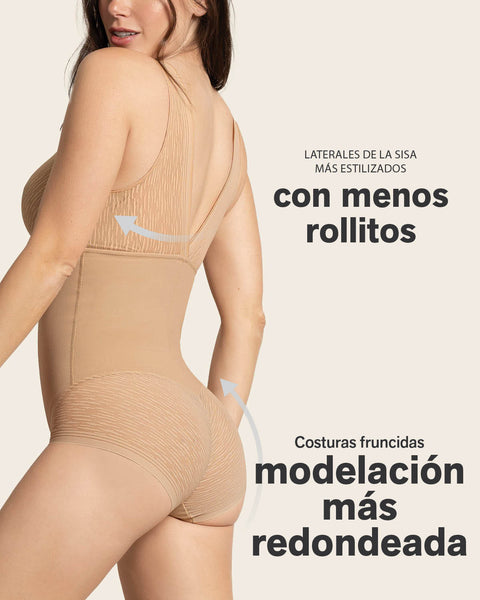 Faja tipo body con bralette incorporado con control de abdomen#color_801-cafe-medio