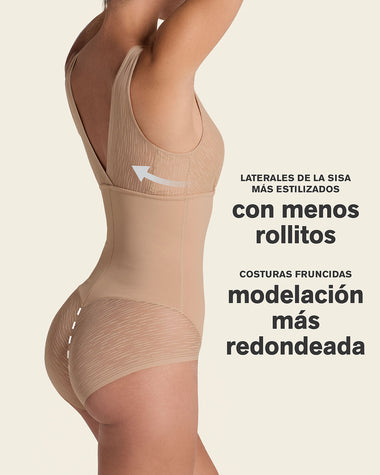 Faja tipo body con bralette incorporado con control de abdomen#color_801-cafe-medio
