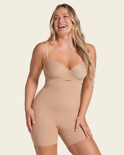Panty faja de control efecto levanta glúteos#color_802-cafe-claro