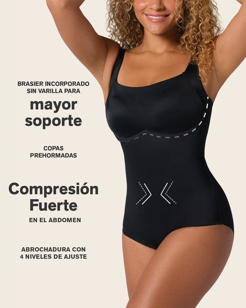 Body de control de abdomen con bra incorporado#color_700-negro