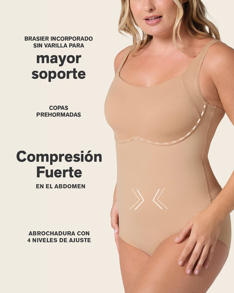 Body de control de abdomen con bra incorporado#color_801-cafe-medio
