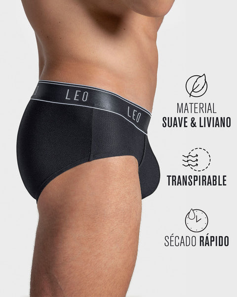 Bóxer brief de alta transpiración en microfibra ideal para uso diario#color_701-negro