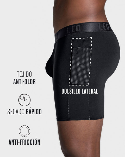 Bóxer deportivo con bolsillo lateral en microfibra#color_700-negro