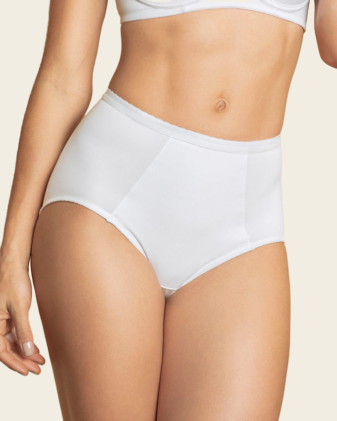 Panty clásico de control suave con excelente modelación#color_000-blanco