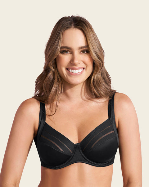 Brasier de buen cubrimiento ideal para busto pesado natural support#color_700-negro