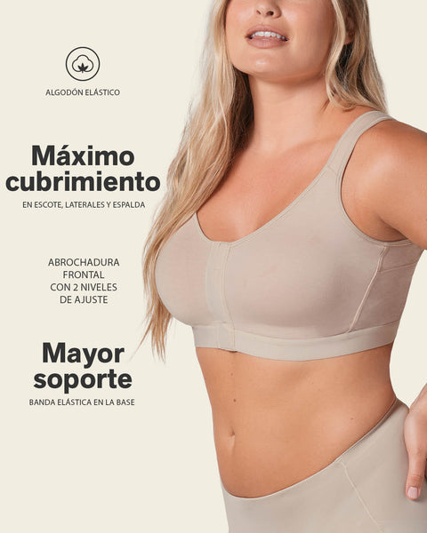 Brasier tipo top multiusos ultracómodo en algodón all in one bra#color_802-cafe-claro