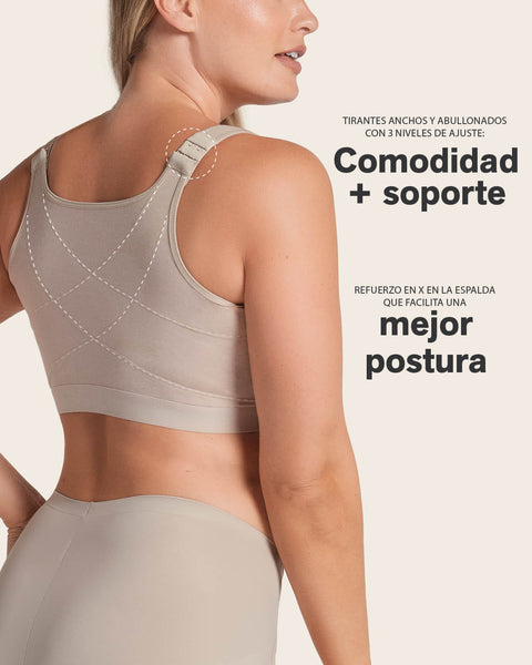 Brasier tipo top multiusos ultracómodo en algodón all in one bra#color_802-cafe-claro