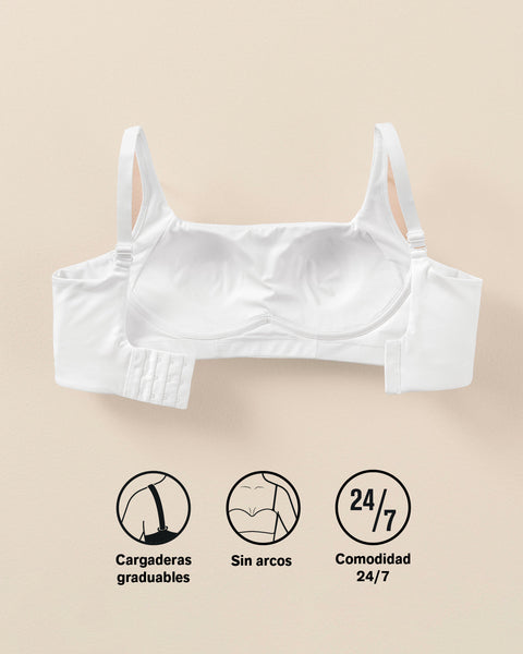 Brasier sin varilla ultracómodo alto soporte y cubrimiento#color_000-blanco