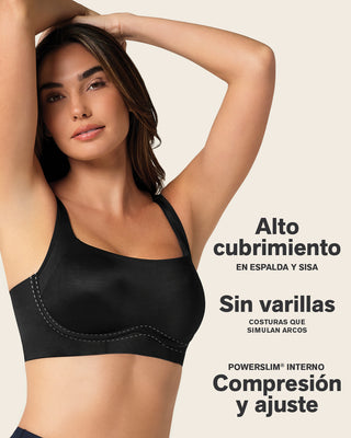 Brasier sin varilla ultracómodo de alto soporte y cubrimiento everyday bra#color_700-negro