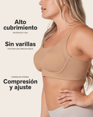 Brasier sin varilla ultracómodo de alto soporte y cubrimiento Everyday Bra#color_801-cafe-medio