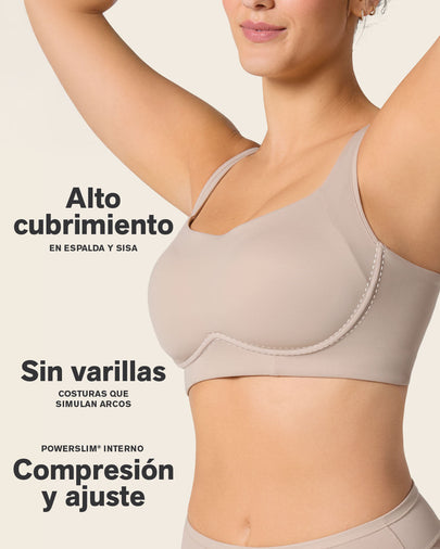 Brasier sin varilla ultracómodo de alto soporte y cubrimiento everyday bra#color_802-cafe-claro