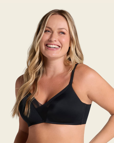 Brasier sin varilla de realce alto incorporado magical bra#color_700-negro