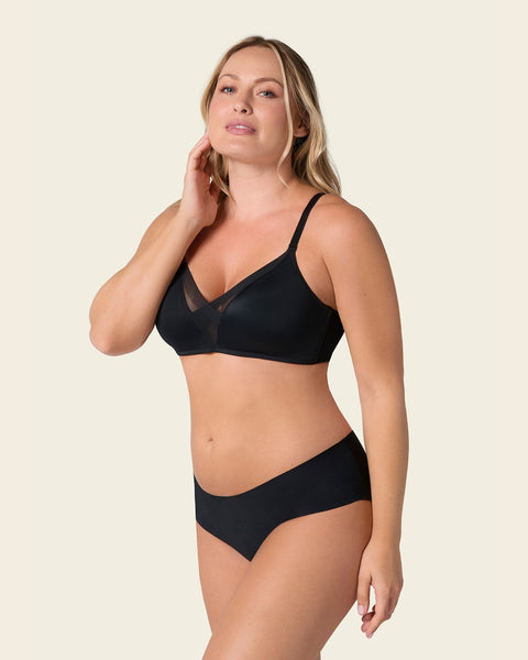 Brasier sin varilla de realce alto incorporado magical bra#color_700-negro