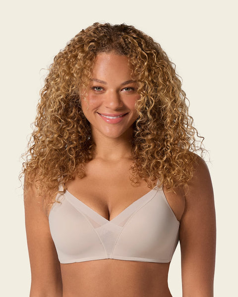 Brasier sin varilla de realce alto incorporado magical bra#color_802-cafe-claro