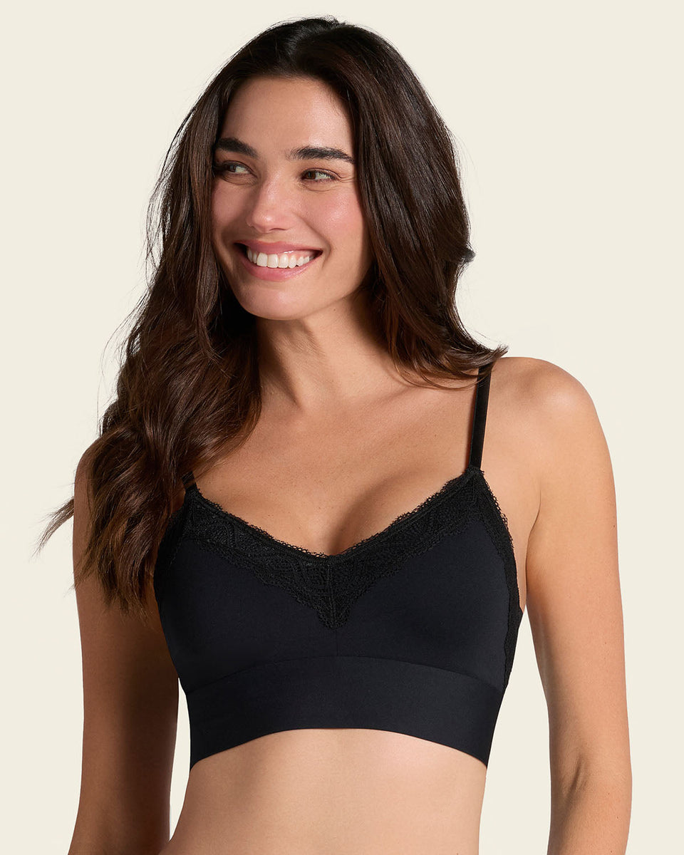 Bralette cómodo y suave con buen cubrimiento en espalda