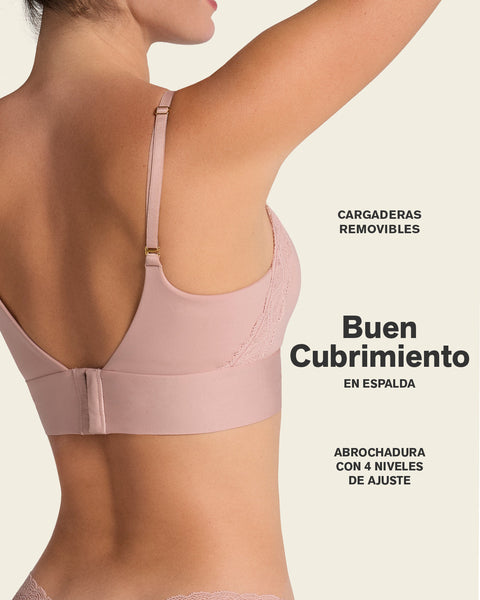 Bralette cómodo y suave con buen cubrimiento en espalda#color_811-durazno