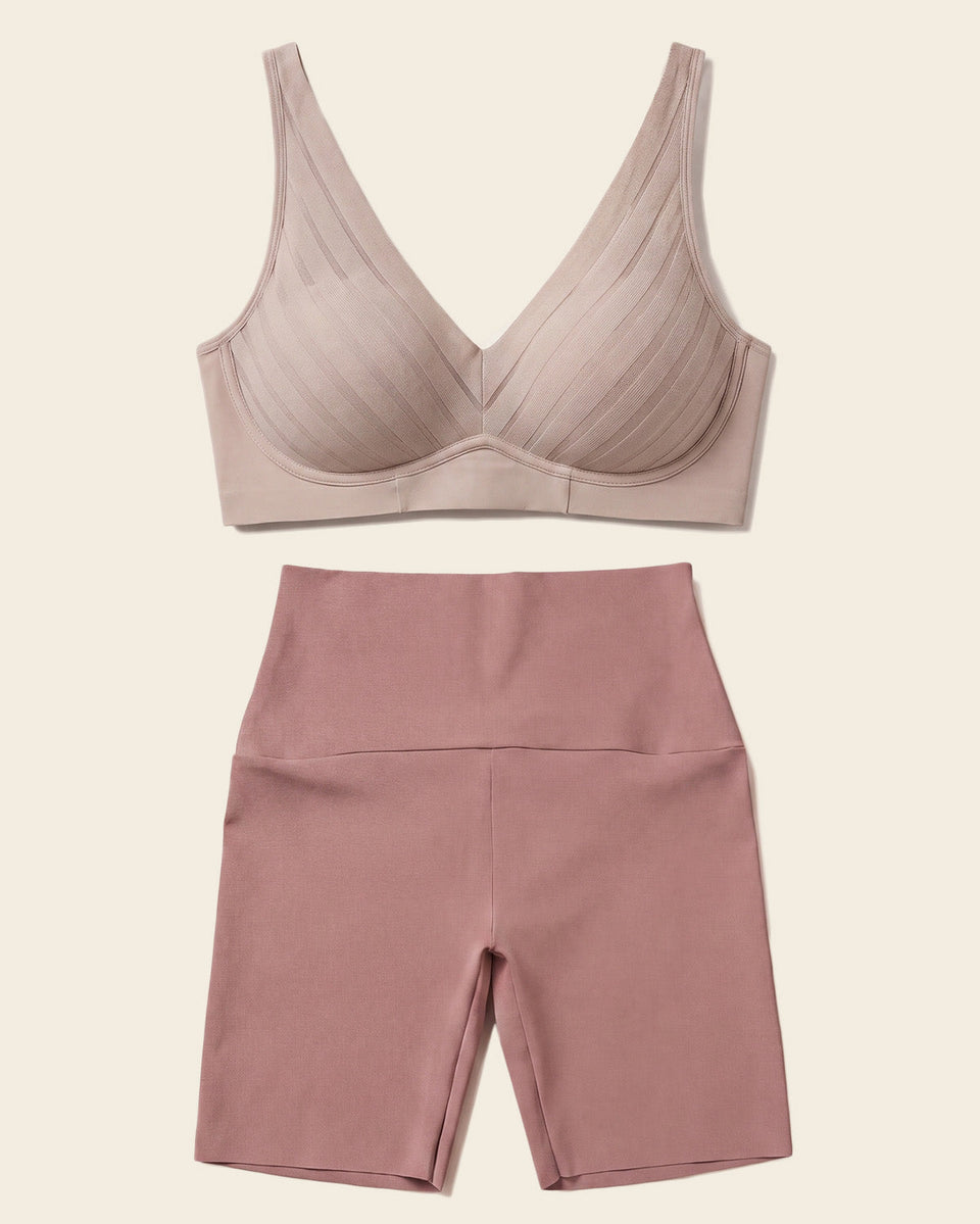 Daily Bra & PowerStay Short en Café