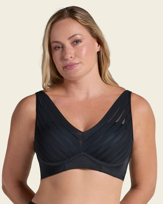 Brasier sin arco, alto cubrimiento en escote y espalda#color_700-negro
