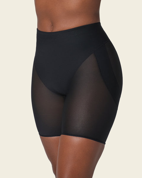 Panty faja tipo short levanta glúteos de control en abdomen#color_700-negro