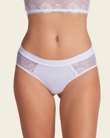 Panty cachetero en microfibra y detalles en smartLace#color_000-blanco