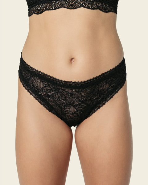 Panty brasilera en smartlace floral#color_700-negro