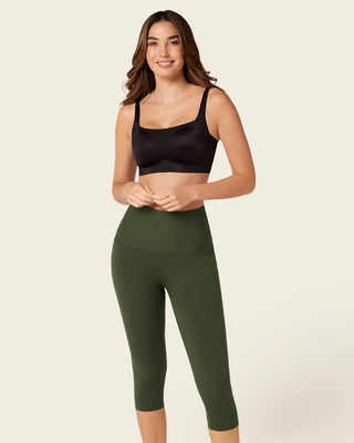 Capri deportivo tiro alto con control de abdomen#color_b56-verde-oscuro
