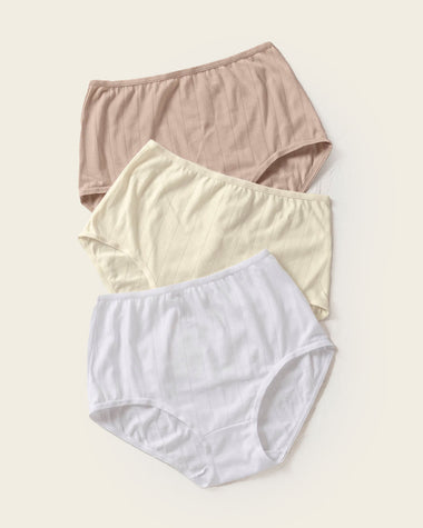 Paquete x 3 panties clásicos con excelente cubrimiento#color_s06-blanco-cafe-claro-marfil