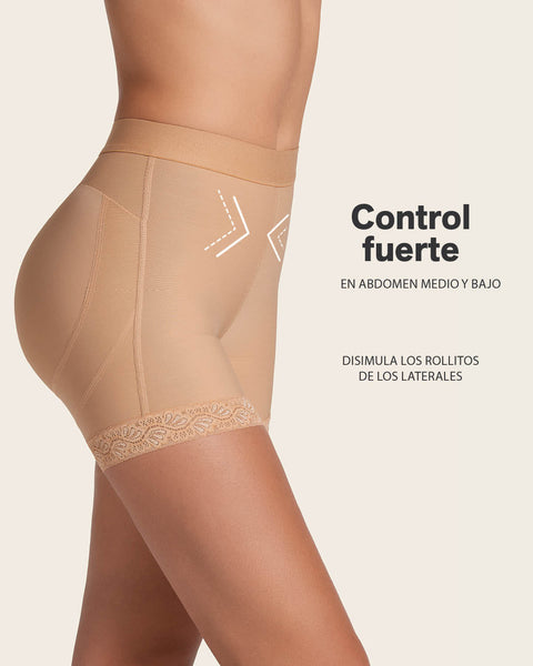 Panty faja tipo short levanta glúteos#color_880-cafe-medio