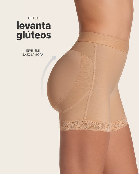 Panty faja tipo short levanta glúteos#color_880-cafe-medio