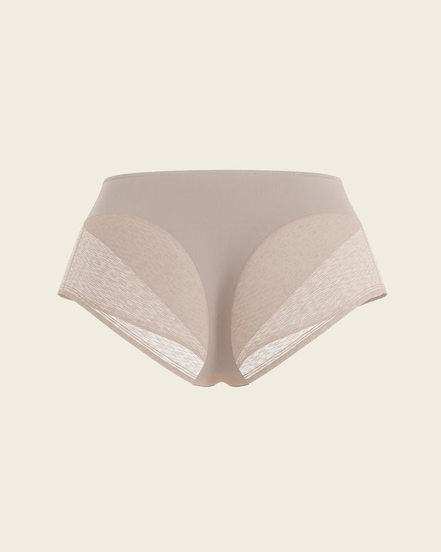 Panty faja clásico invisible con transparencias en glúteos y laterales#