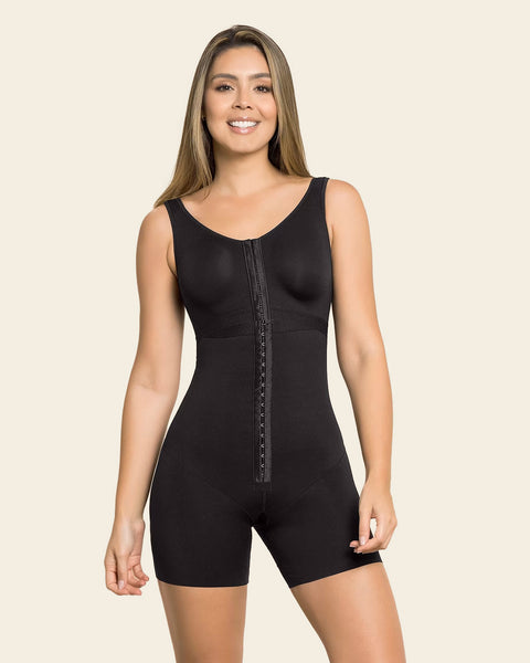 Faja body de control fuerte + brasier incorporado + efecto levanta glúteos#color_700-negro