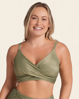 Top de bikini anudable en espalda#color_629-verde