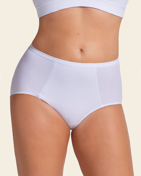 Panty clásico de control suave con excelente modelación#color_000-blanco