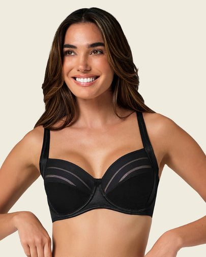 Brasier de buen cubrimiento ideal para busto pesado natural support#color_700-negro