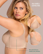 Brasier de realce suave y cubrimiento alto en sisa y espalda cover bra
