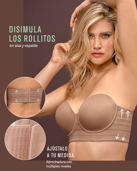 Brasier sin espalda leonisa outlet