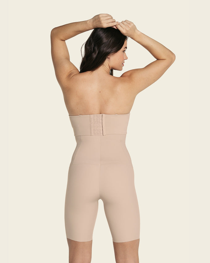 Panty faja de tiro alto con control abdomen y cintura#color_802-cafe-claro