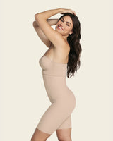 Panty faja de tiro alto con control abdomen y cintura#color_802-cafe-claro