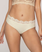 Sexy panty cachetero en tela ultraliviana con encaje comodidad total