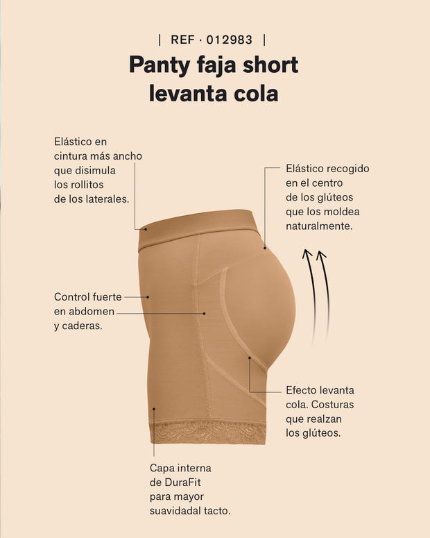 Panty faja tipo short levanta glúteos#all_variants