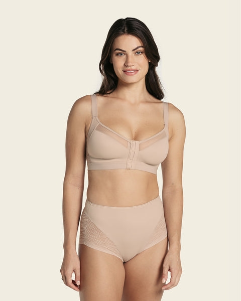 Panty faja clásico invisible con transparencias en glúteos y laterale